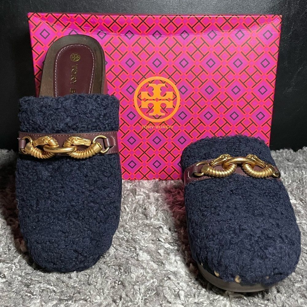 NIB Tory Burch Jessa Shearling Clog NWT - image 2